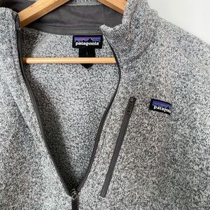 Patagonia quarter Zip pullover Grey men’s size L